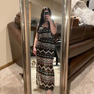 Light Summer Aztec Print Dress